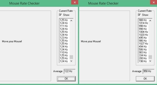 Mouse Rate Checker