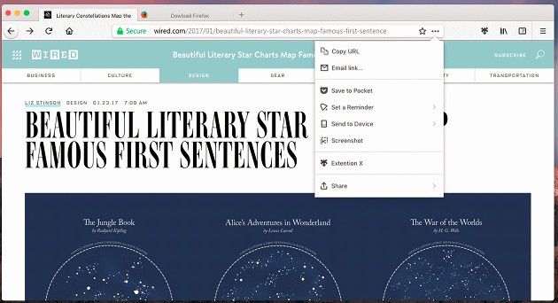 Firefox screen