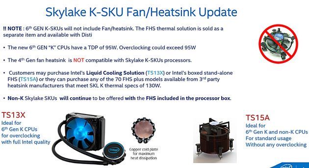 Intel Skylake - chłodzenia