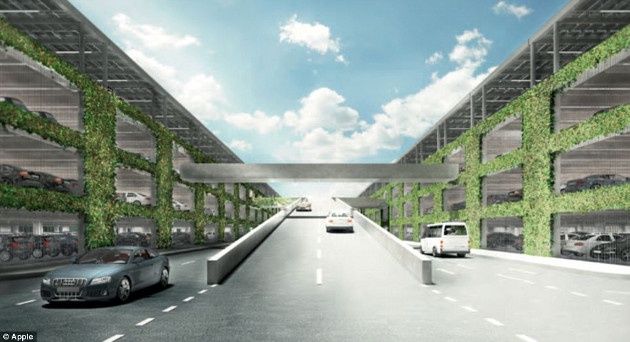 Apple Campus 2 parking