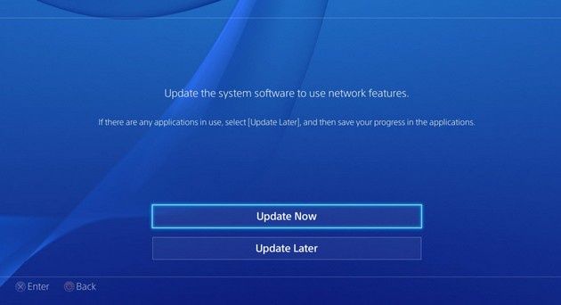 PS4 aktualizacja
