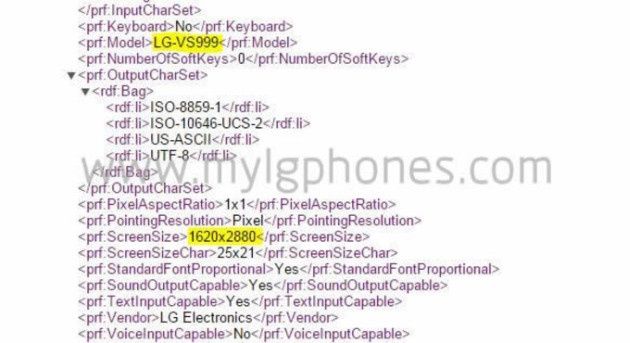 LG G4 ekran 3K przeciek