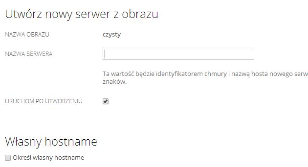nowy serwer z obrazu