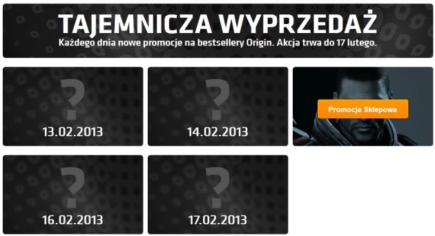 Origin Tajemnicza wyprzedaż