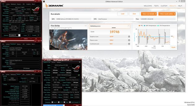 Rekord wydajności w benchmarku 3DMark Fire Strike - 19746 punktów