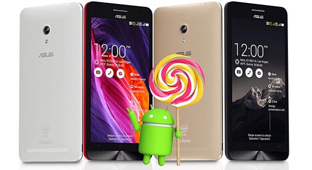 Android 5.0 Lollipop lada dzień na smartfonach Asus ZenFone