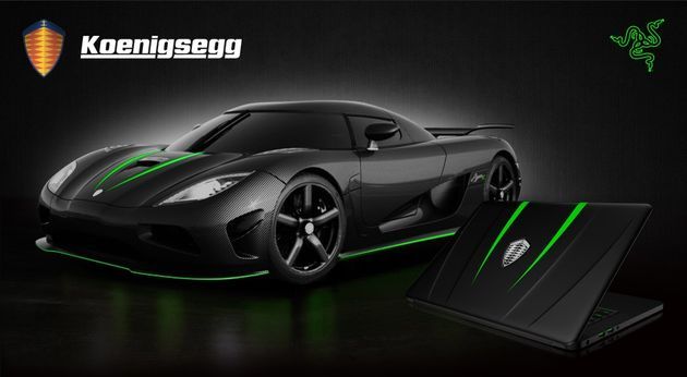 Koenigsegg Razer Blade laptop zdjęcie