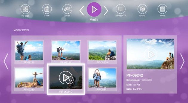 Samsung Smart TV 2017 multimedia