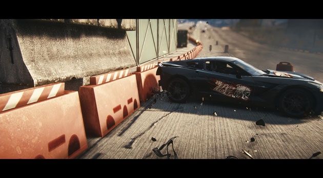 NFS Rivals - wypadek