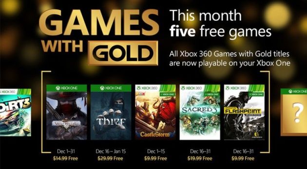 grudniowa oferta Games With Gold