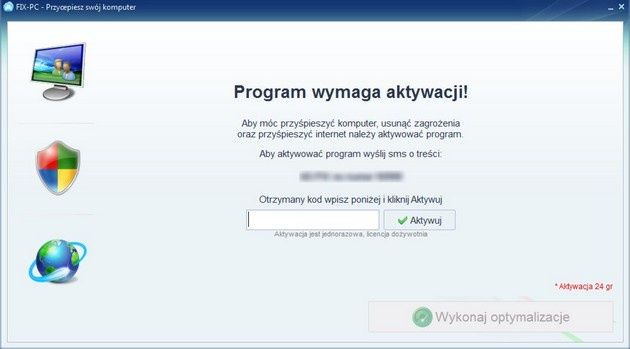 Fix-PC Fake aktywacja