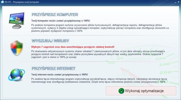 Fix-PC Fake okno