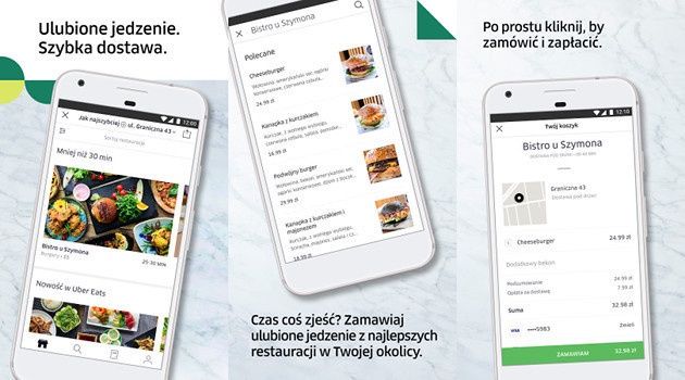 Uber Eats aplikacja