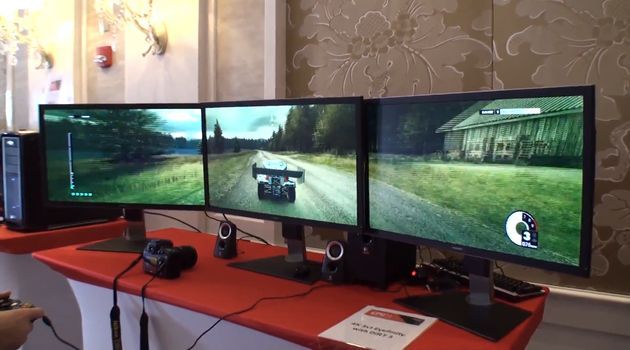 DiRT 3 uruchomiony w rozdzielczości 3x Ultra HD 4K na dwóch kartach Radeon R9 290X w CrossFire