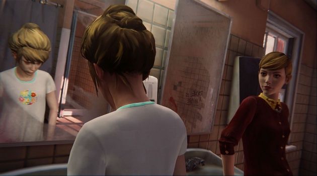 Life is Strange - rozmowy dziewczyn w łazience