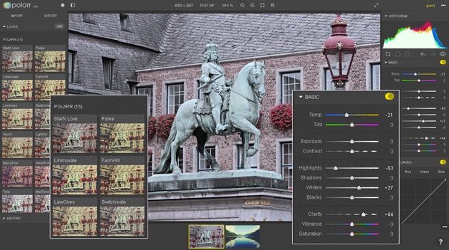 Polarr PE 2.0 panele