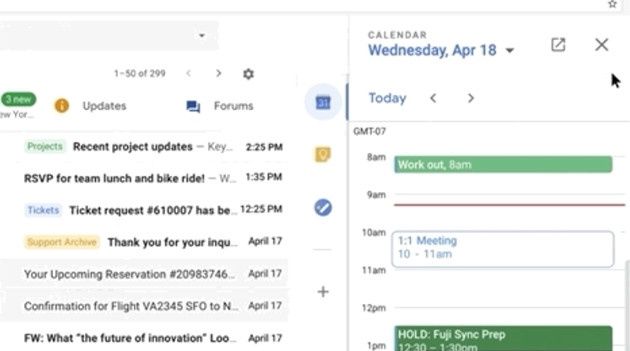 Gmail kalendarz