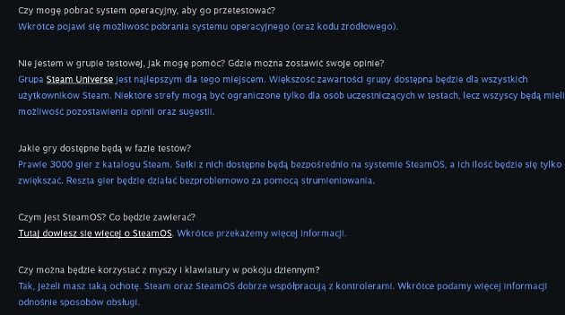 steam machines faq informacje