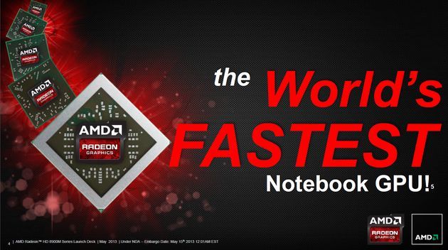 AMD Radeon HD 8970M karta graficzna slajd premiera