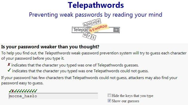 Telepathwords system