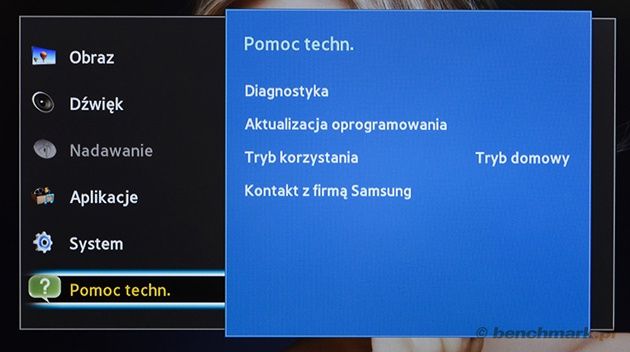 Samsung T27C370EW menu OSD pomoc techniczna