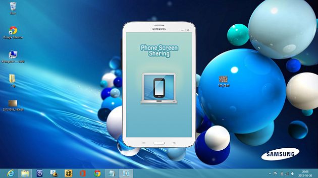 SideSync Phone Screen Sharing ekran łączenia