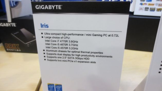 Gigabyte BRIX komputer mini-PC z procesorem Intel Haswell R zdjęcie