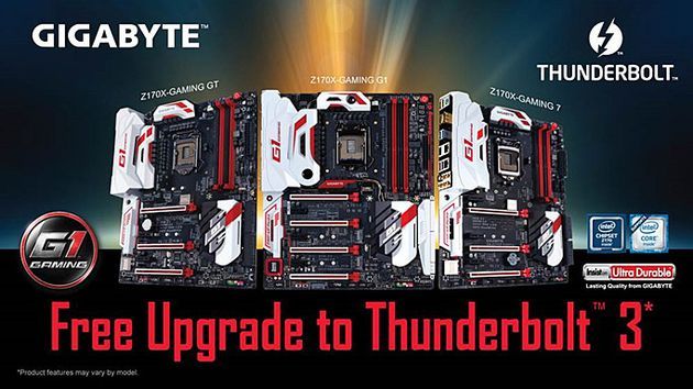 Gigabyte GA-Z170X-Gaming G1, GT i 7 - płyty główne ze wsparciem dla Thunderbolt 3