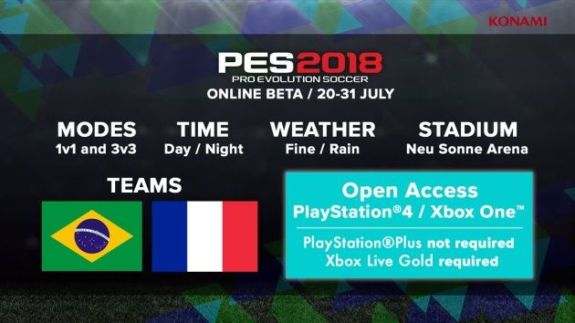 PES 2018 beta
