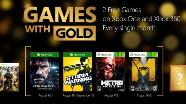 Games with Gold w sierpniu
