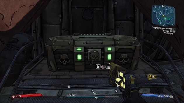 Borderlands: Game of the Year Edition - otwieranie skrzyni