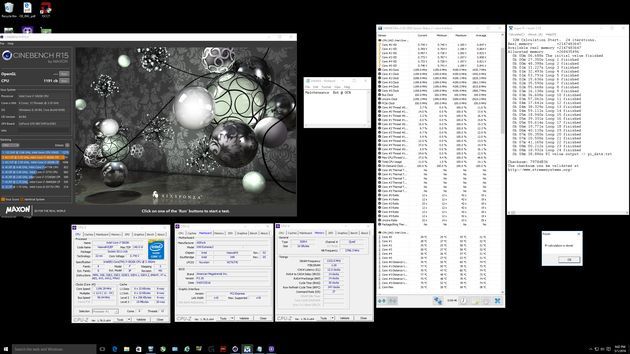 Intel Core i7-5820K - wydajność Cinebench R15 i SuperPi 32M