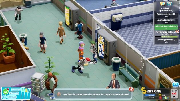 Two Point Hospital - sucharoza