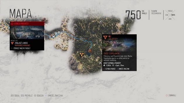 Days Gone - mapa świata