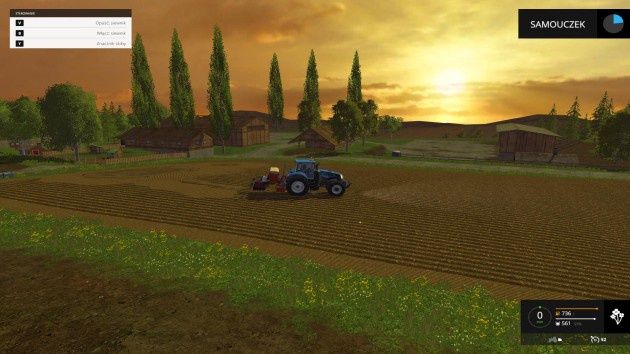 Farming Simulator 2015 - traktor na polu