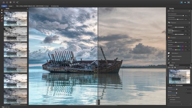 Affinity Photo 1.5 interfejs