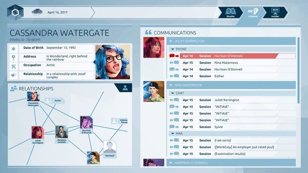 Orwell screen