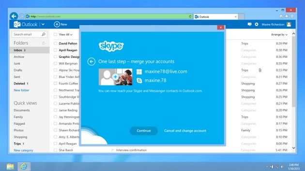Microsoft Outlook Skype integracja