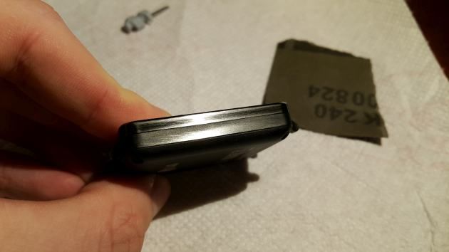LG G Watch - szlifowanie koperty