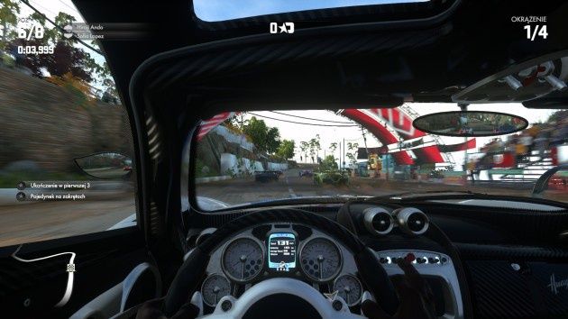 DriveClub - widok z wnętrza