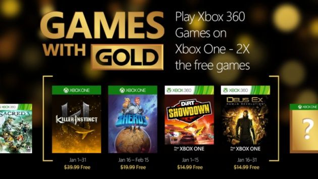 Games with Gold na styczeń