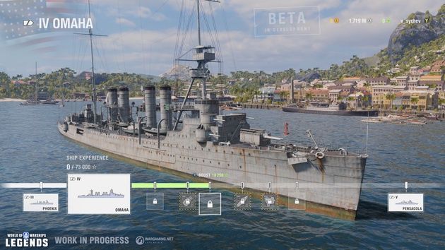 Wargaming - World of Warships Legends ze zmienionym interfejsem