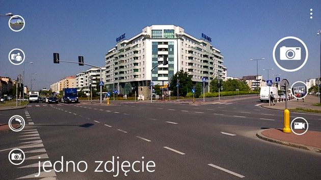 Aplikacja Aparat interfejs