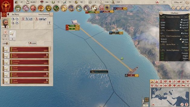Imperator: Rome - walka morska