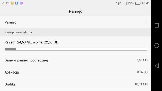 Huawei Mate 8 pamięć