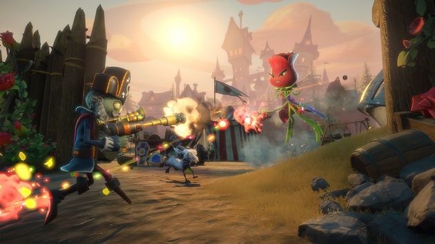 Plants vs Zombies Garden Warfare 2 - zombie pirat vs róża