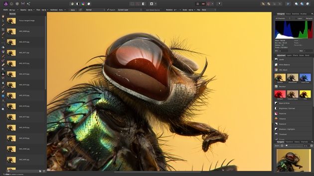 Affinity Photo 1.5 interfejs