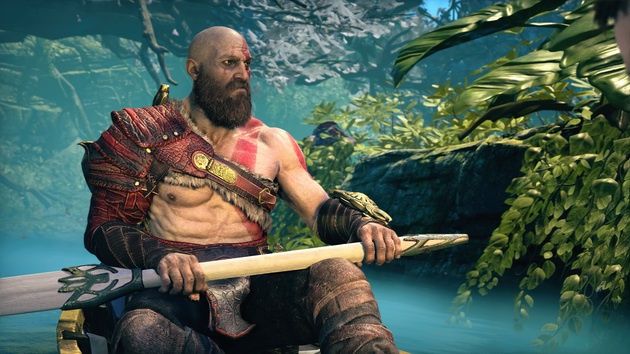 God of War - Kratos na łodce