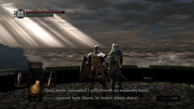 Dark Souls: Remastered - rozmowa z nieumarłym