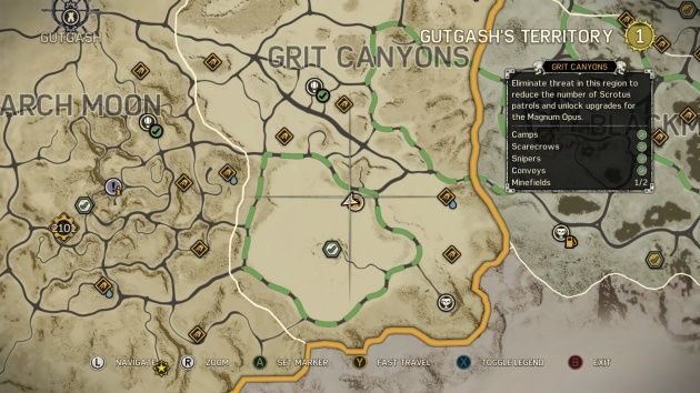 Mad Max mapa